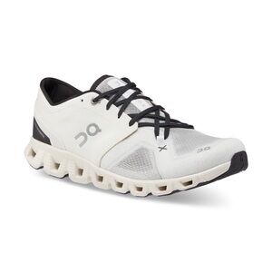 On Running Cloud X 3 athletic shoes in white and black size 8